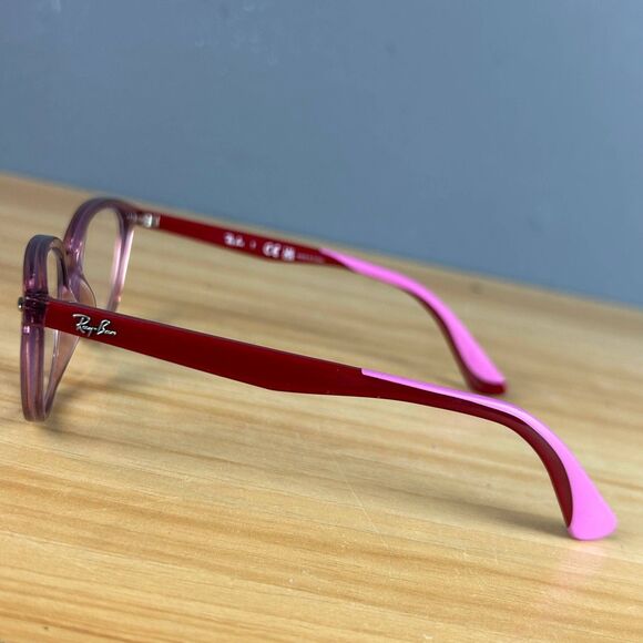 RayBan RB 1612 3777 Eyeglasses Cat Eye Transparent Pink Frame Only 48-15 130 - Picture 7 of 7
